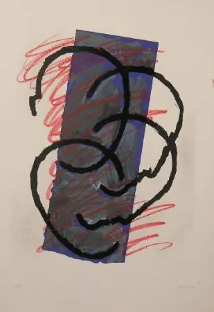 Литография Canogar - UNTITLED