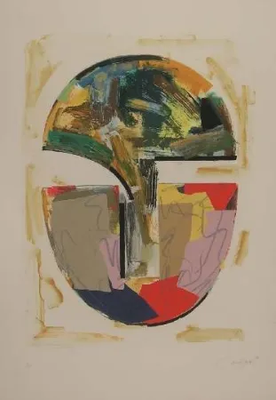 Литография Canogar - UNTITLED