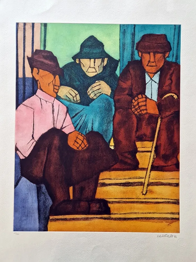 Офорт Cantatore - Gente del sud.