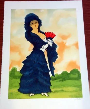 Офорт Cantatore - La spagnola