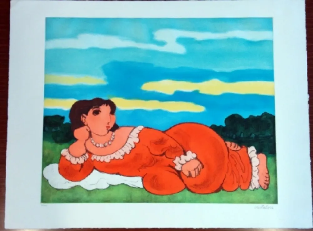 Офорт Cantatore - Odalisca