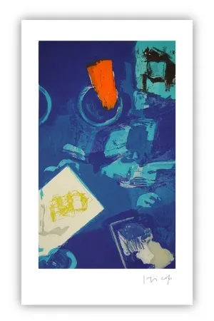 Гравюра Capa - Vertical deep blue