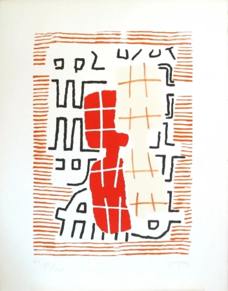 Литография Capogrossi - 2RC Roma