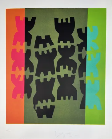 Литография Capogrossi - Composizione