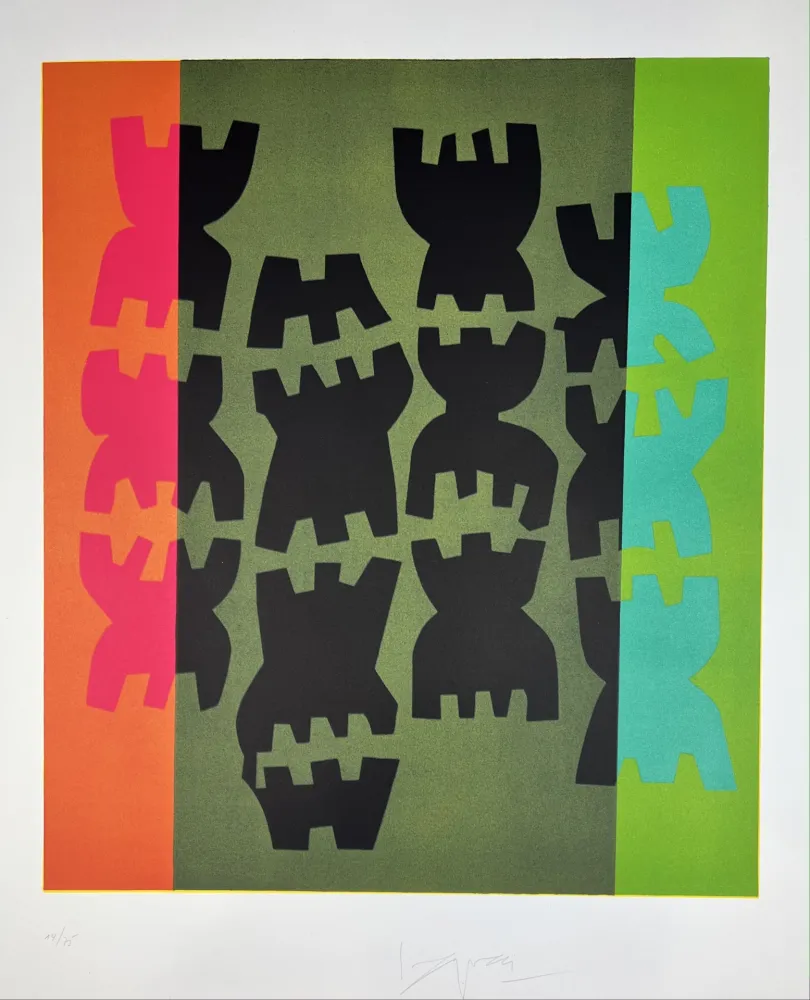 Литография Capogrossi - Composizione