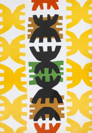 Литография Capogrossi - Giuseppe Capogrossi (1900 - 1972) - Quarzo N. 3 - Lithograph on paper - 1970