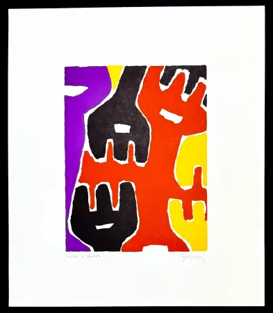 Нет Никаких Технических Capogrossi - Giuseppe Capogrossi (1900–1972) - Zincography on paper - 1961