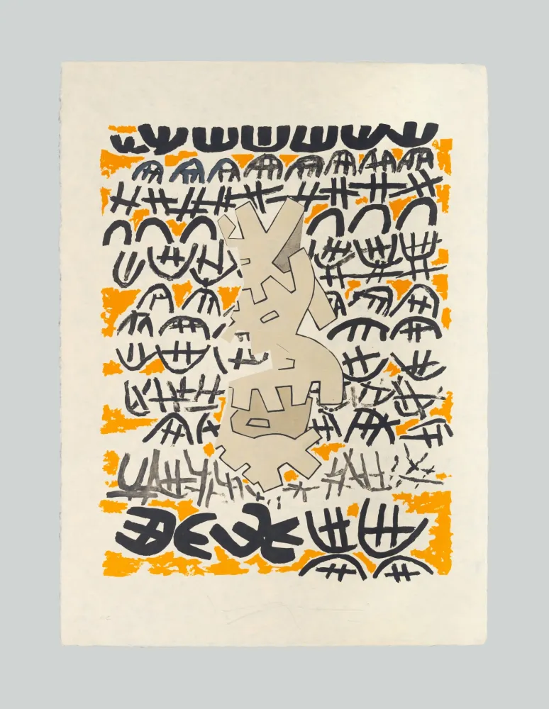 Литография Capogrossi - Opale 4