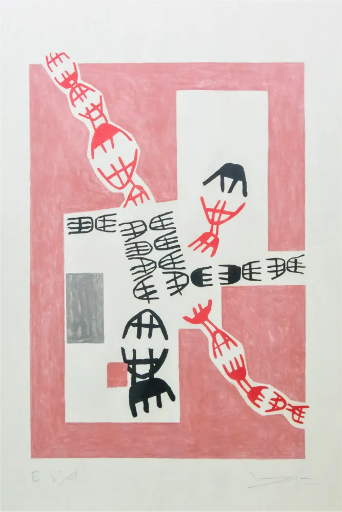 Литография Capogrossi - Opale 7