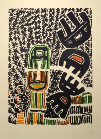 Литография Capogrossi - Opale Nr. 9