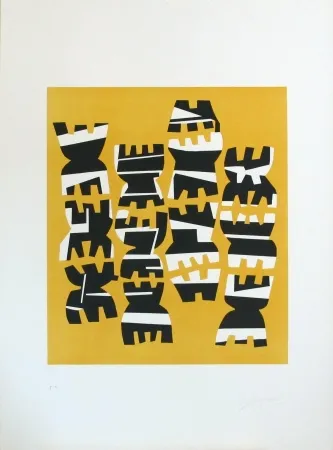 Литография Capogrossi - Quarzo n°8