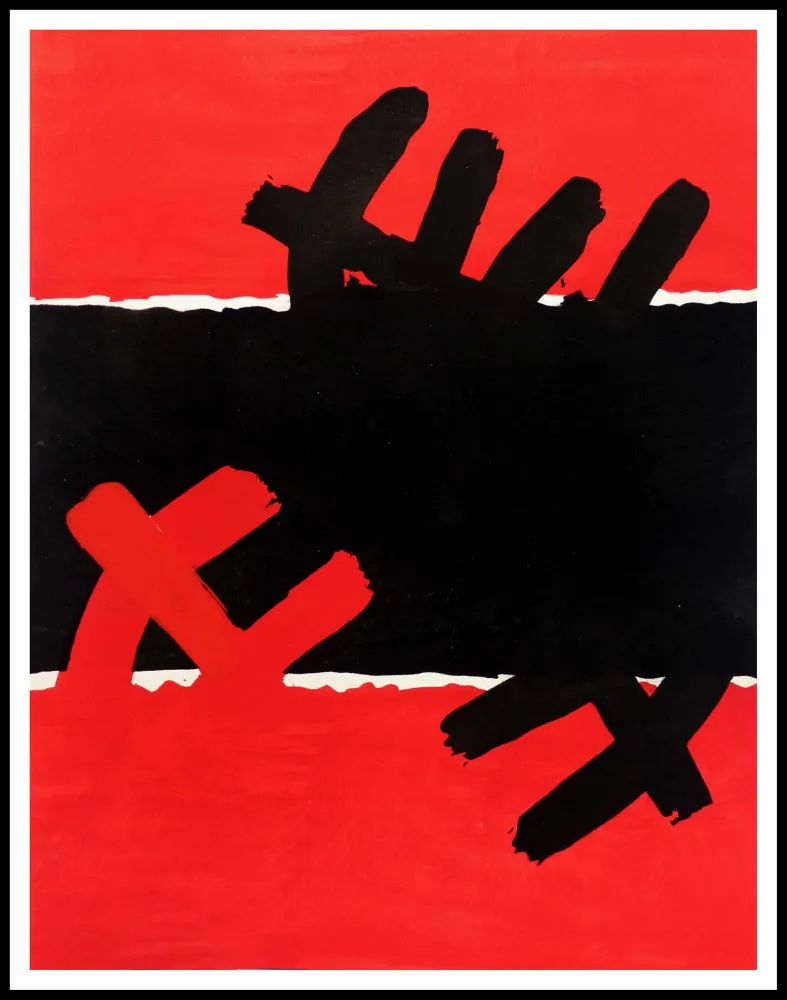 Трафарет Capogrossi - SURFACE ROUGE ET NOIR