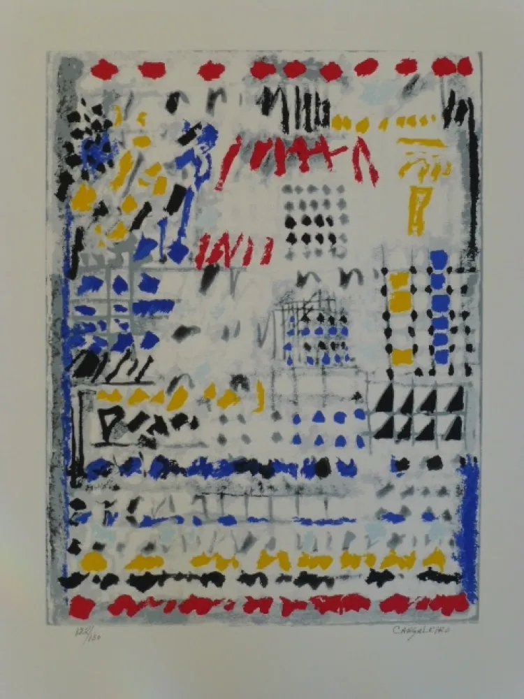 Сериграфия Cargaleiro - Sans titre 