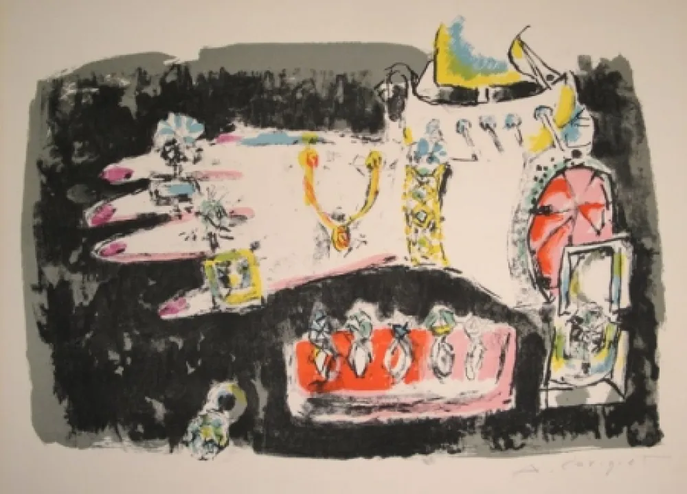 Литография Carigiet - Les Bijoux