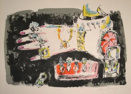 Литография Carigiet - Les Bijoux