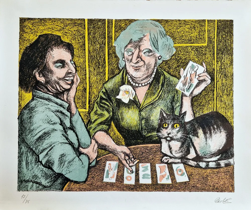 Литография Carletti - I tarocchi