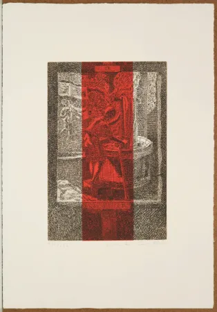 Офорт Carmassi - La tintoria