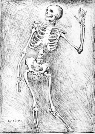 Литография Carra - Scheletro danzante