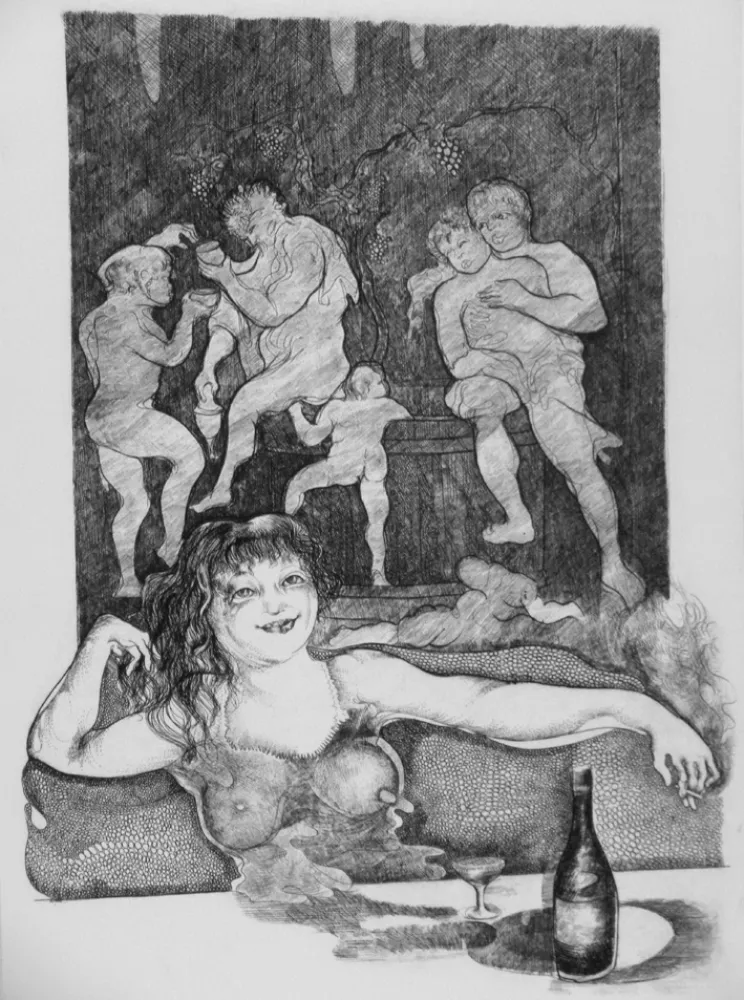 Офорт Carrera - L'attesa n.1