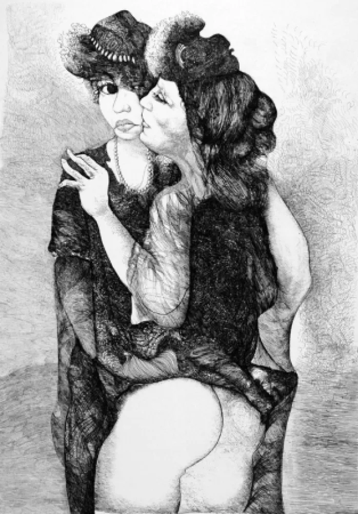 Офорт Carrera - Le amiche