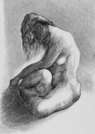 Офорт Carrera - Nudo 