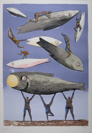 Литография Carybe - Composition