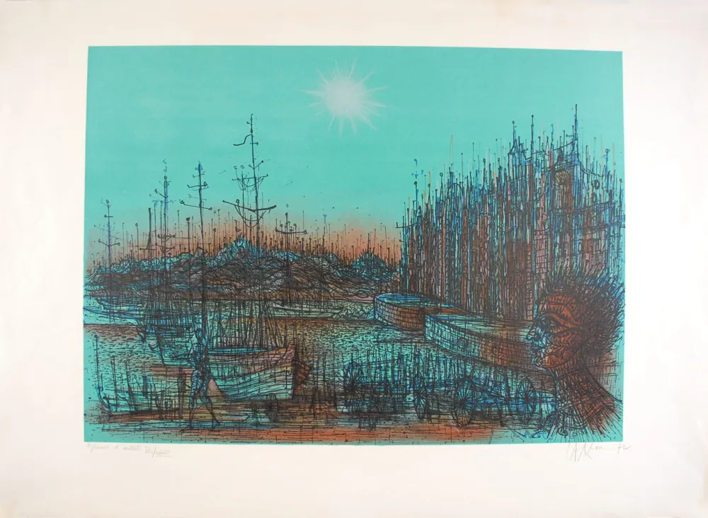 Литография Carzou - Bateau