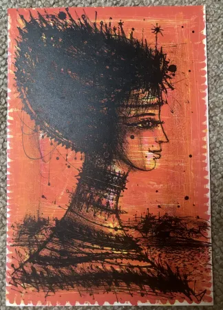 Литография Carzou - Femme