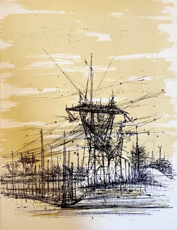 Литография Carzou - Haute tension