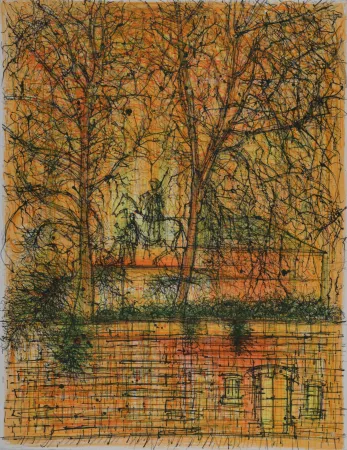 Литография Carzou - Homme à cheval, 1962