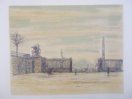 Литография Carzou - La Concorde