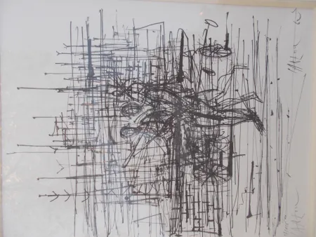 Литография Carzou - Le champ de bataille