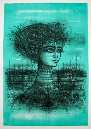 Литография Carzou - Palais de la Méditerranée, Nice (without text)