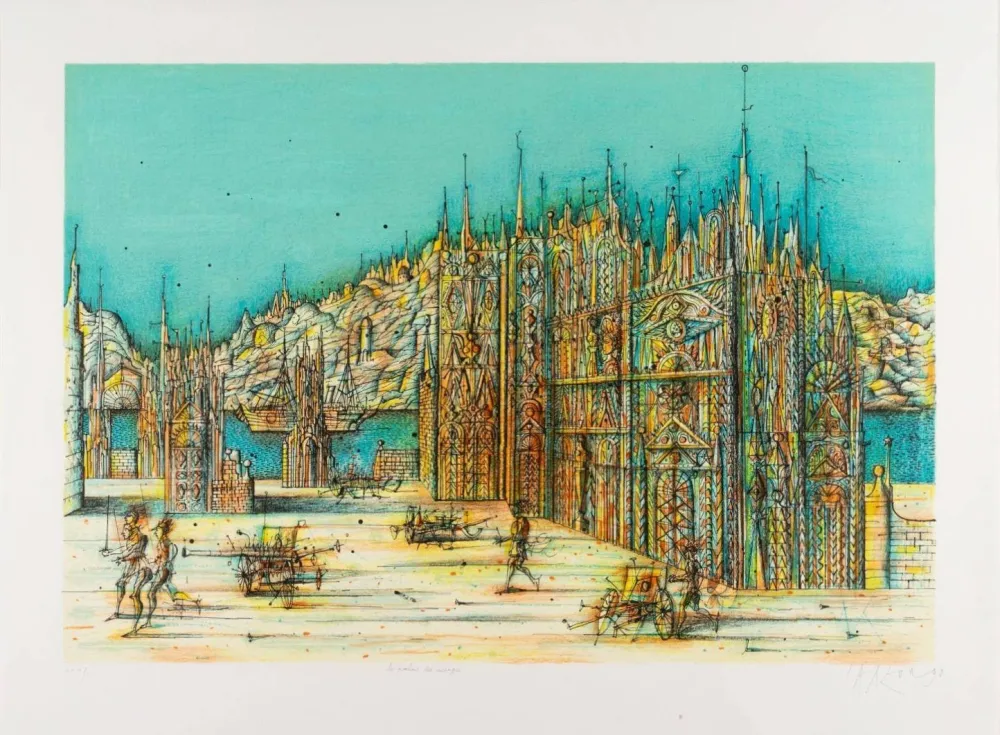 Литография Carzou - Palais des mirages (Palace of Mirages)