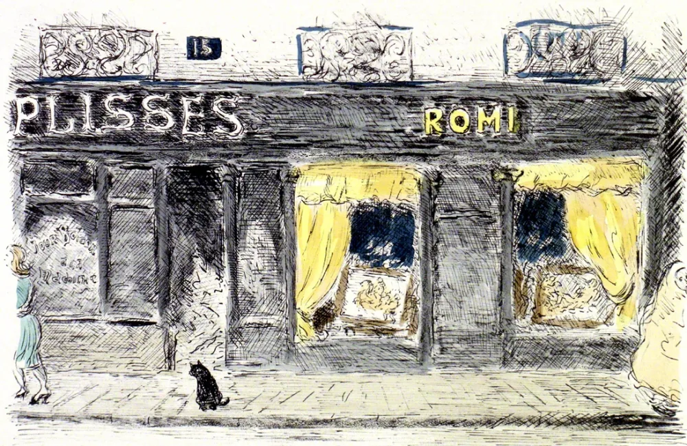 Литография Cascella - 15 Rue de Seine-Paris