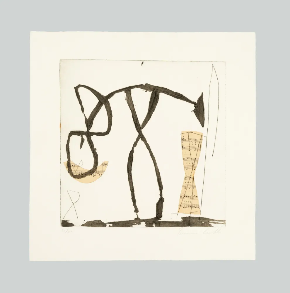 Офорт И Аквитанта Cascella - Composizione