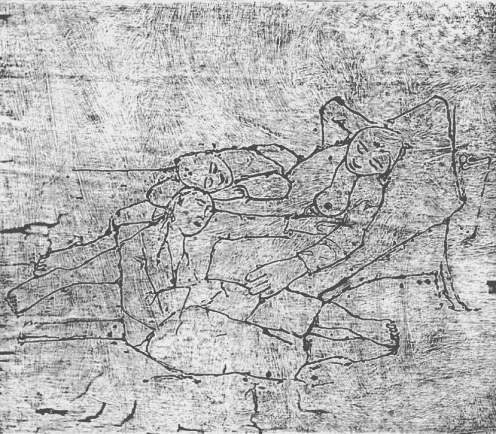 Гравюра На Дереве Casorati - Ragazze al mare