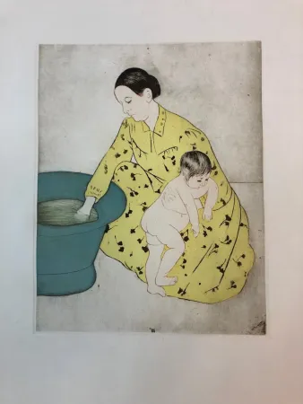 Офорт Cassatt - The Bath