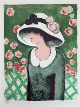 Литография Cassigneul  - La Roseraie