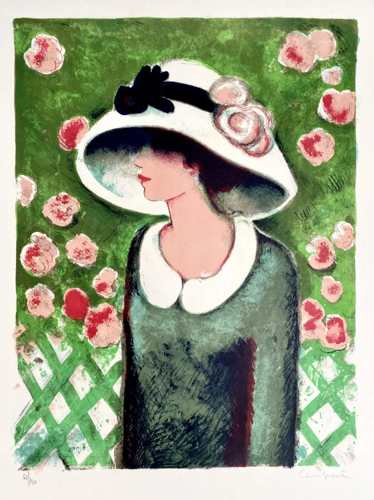 Литография Cassigneul  - La Roseraie