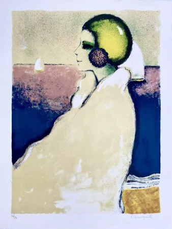 Литография Cassigneul  - Le Bonnet de Bain