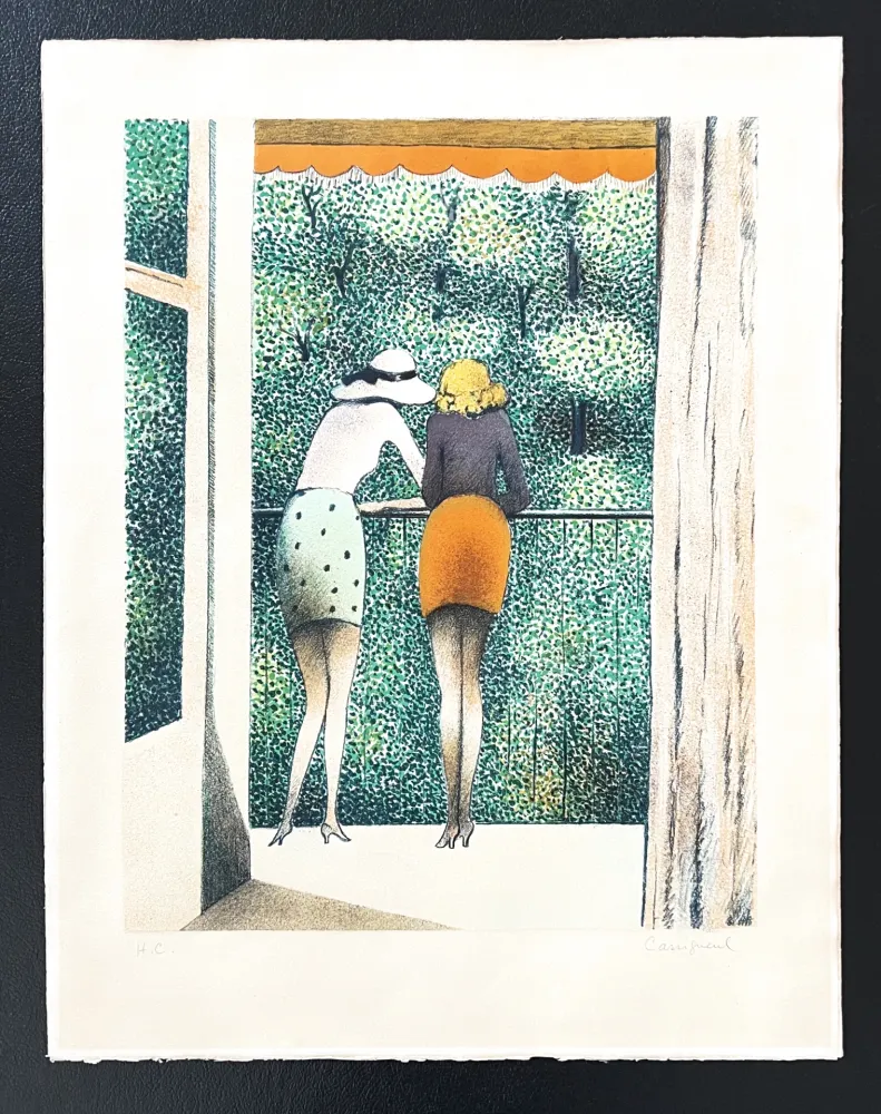 Литография Cassigneul  - Les deux amis 