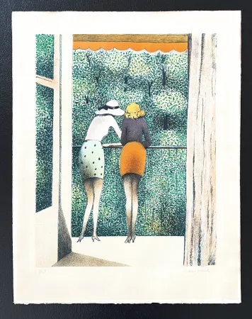 Литография Cassigneul  - Les deux amis 