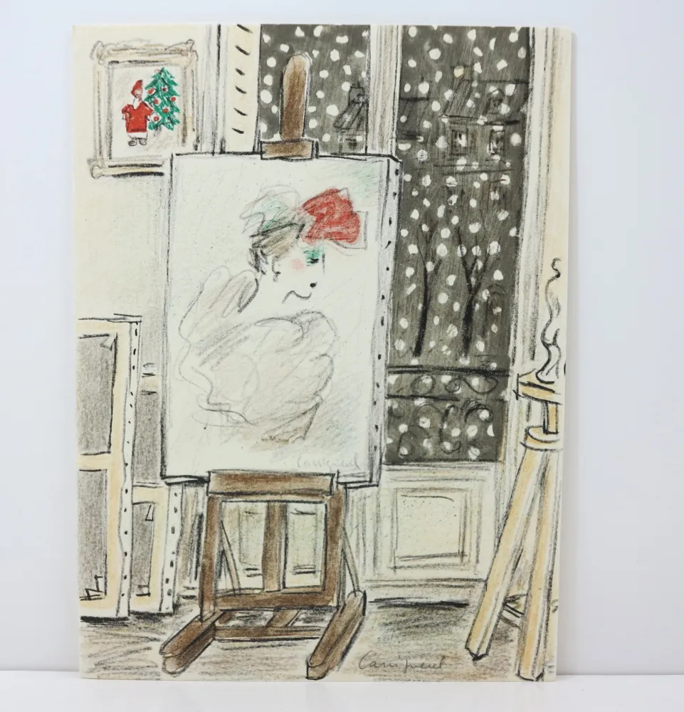 Литография Cassigneul  - Lithographie signée. 