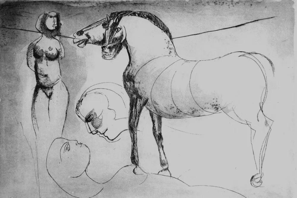 Офорт Cassinari - L'amore