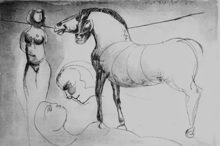 Офорт Cassinari - L'amore