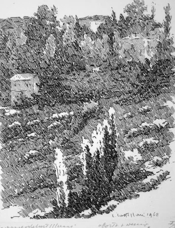 Офорт Castellani - Costa Avernio