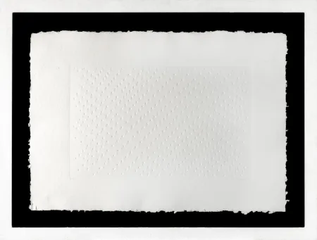 Многоэкземплярное Произведение Castellani - Enrico Castellani (1930 - 2017) - Superficie Bianca- Calcography on paper -1969