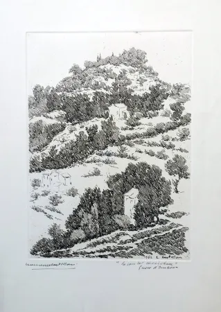 Офорт Castellani - La casa del cacciatore