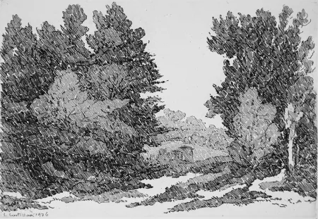 Офорт Castellani - La strada del cantoniere